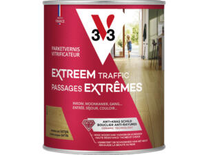 V33 Extreem Traffic parketvernis zijdeglans 0,75l midden eik