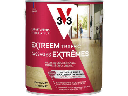 V33 Extreme Protection vernis / lak parket mat 2,5l kleurloos 1
