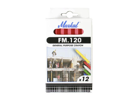 Markal FM 120 krijt multifunctioneel rood 12 stuks 1