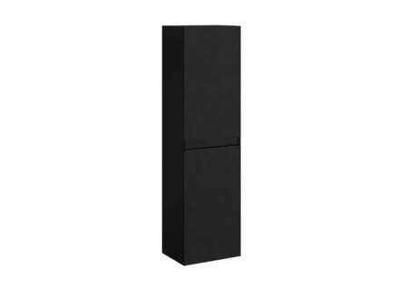 Allibert Fangorn meuble colonne 40cm 2 portes réversibles noir mat