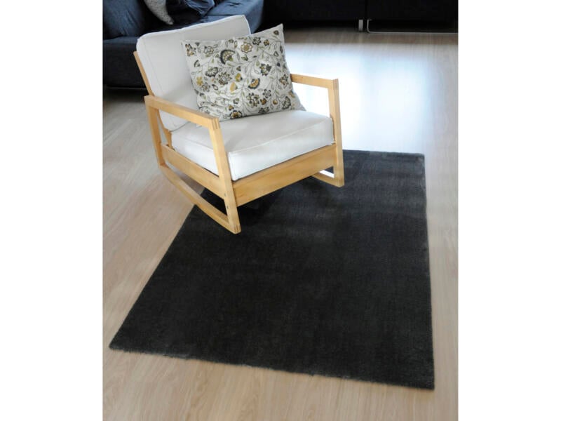 Feel tapijt 160x230 cm donkergrijs