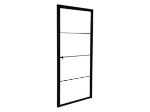Solid Ferro Urban stalen binnendeur rechts 4 glasverdeling 204x88 cm