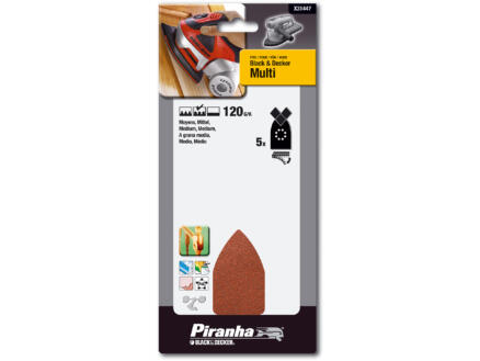 Piranha Feuilles abrasives G120 170x100 mm X31447-XJ 1