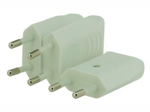 Fiche 2,5A blanc 3 pièces