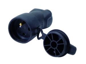Legrand Fiche femelle bouchon 16A caoutchouc noir