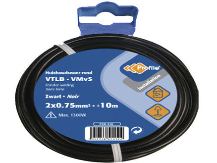 Profile Fil VTLB 2G 0,75mm² 10m noir 1
