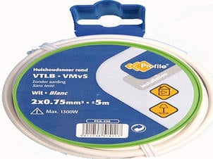 Profile Fil VTLB 2G 0,75mm² 5m blanc