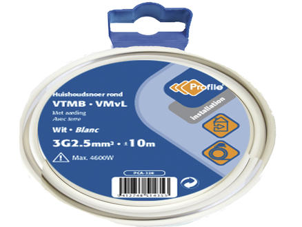 Profile Fil VTMB 3G 2,5mm² 10m blanc 1