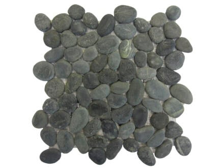 Filet Caillou mosaïque 30x30 cm noir 1