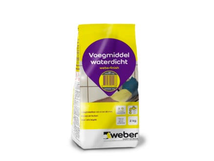 Weber Beamix Finish voegmiddel waterdicht 2kg antraciet 1