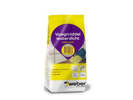 Weber Beamix Finish voegmiddel waterdicht 2kg lichtgrijs 1