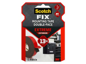 Scotch Fix Extreme Exterior ruban de montage double-face 5m x 19mm extérieur noir