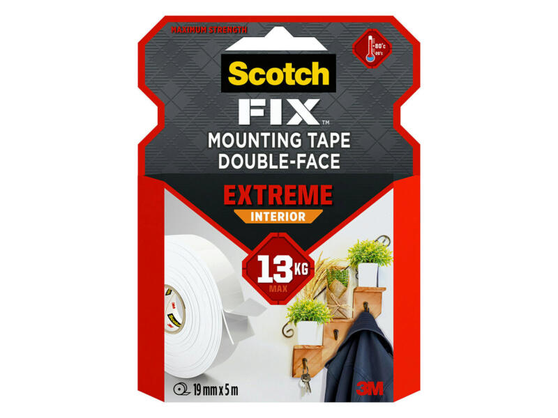 Scotch Fix Extreme Interior dubbelzijdige montagetape 5m x 19mm ...