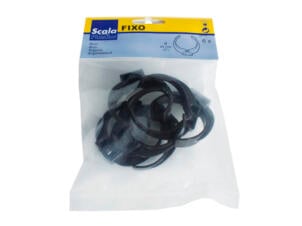 Scala Fixo crochet gouttière 50mm brun 6 pièces