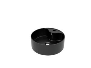 Aurlane Fjord lavabo à poser rond 40x14 cm noir