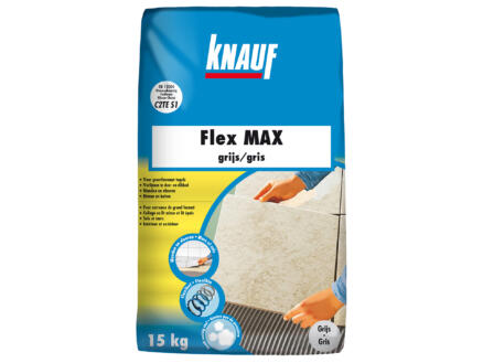 Knauf Flex Max tegellijm 15kg grijs 1