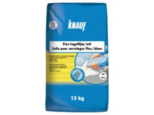 Knauf Flex-tegellijm 15kg wit