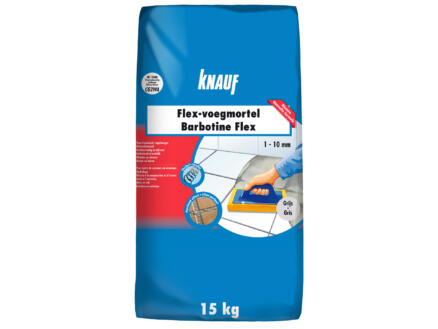 Knauf Flex-voegmortel 15kg cementgrijs 1