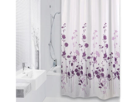 Differnz Flos rideau de douche 180x200 cm violet 1