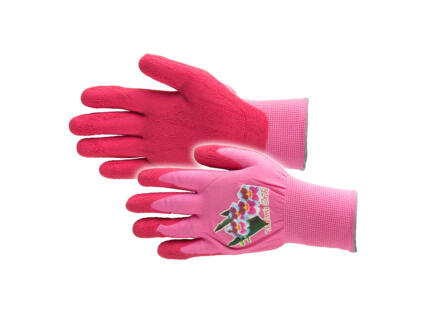 Busters Flower Power tuinhandschoenen S nylon roze
