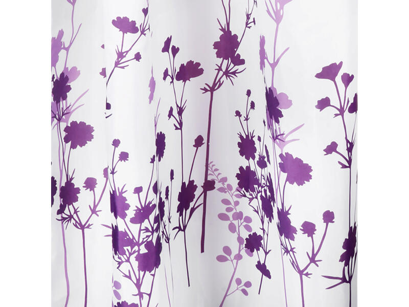 Differnz Folia rideau de douche 180x200 cm violet