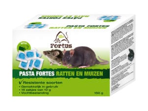 Fortus Forté pasta tegen ratten en muizen 15x10 g