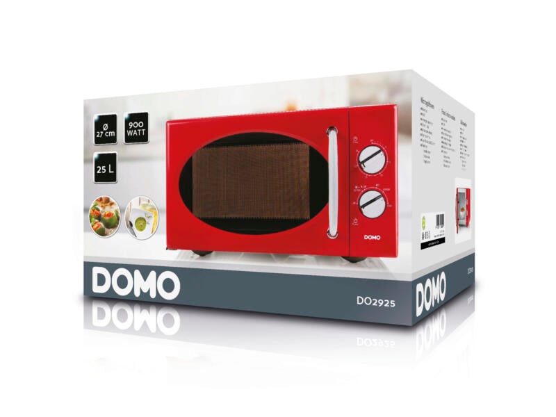 Domo Four à micro-ondes 25l, rouge