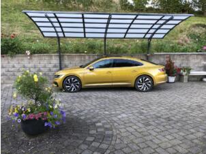 Free carport 500x250 cm aluminium opaal/antraciet