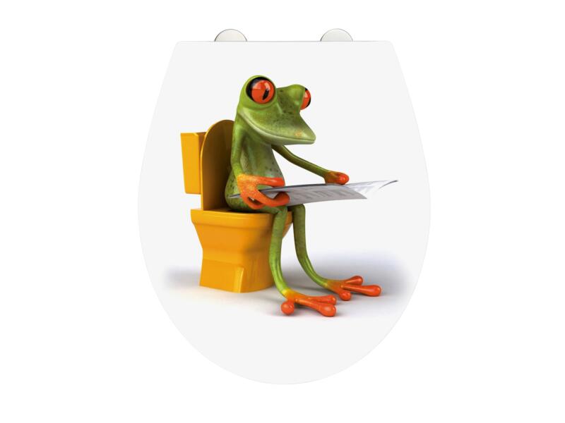 Wenko WC-zitting Frog News acryl