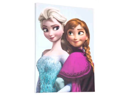 Disney Frozen Elsa & Anna canvasdoek 50x70 cm 1