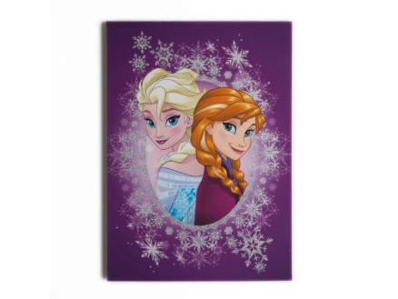 Disney Frozen Elsa & Anna toile imprimée 50x70 cm pourpre 1