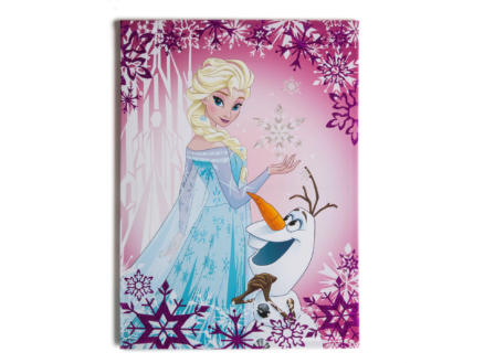 Disney Frozen Elsa & Olaf canvasdoek 50x70 cm 1