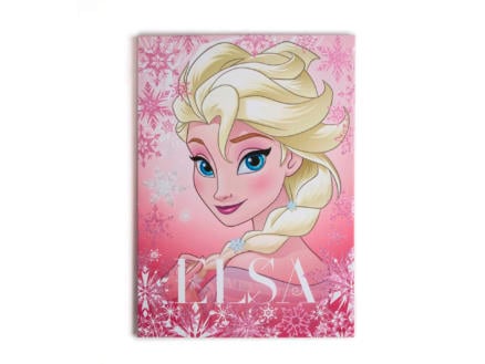 Disney Frozen Elsa canvasdoek 50x70 cm roze 1