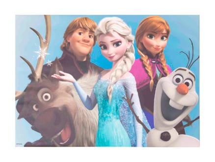 Disney Frozen toile imprimée 70x50 cm group hugg 1