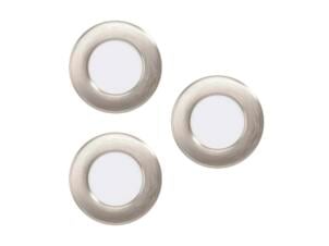Eglo Fueva 5 LED inbouwspot 2,7W nikkel 3 stuks