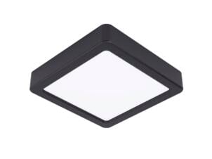 Eglo Fueva 5 LED plafondlamp vierkant 11W warm wit zwart