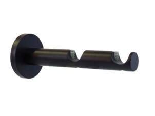 My Deco Function support mural double pour tringle à rideaux 20mm 12cm noir