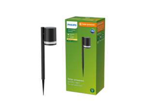 Philips Fyce potelet extérieur LED solaire 1,5W noir