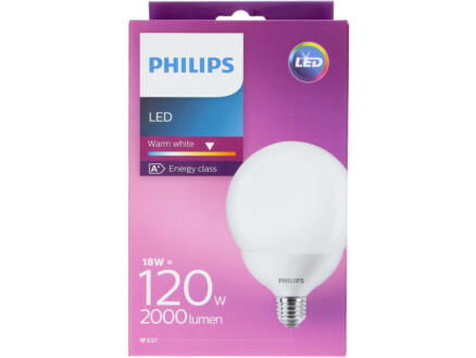 Philips G120 ampoule LED globe E27 18W 1
