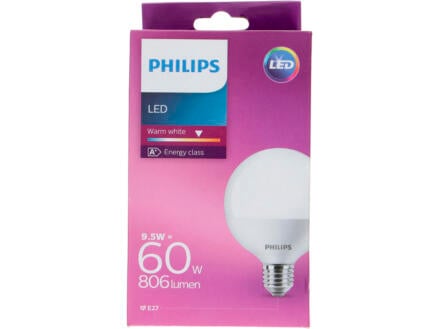Philips G93 LED bollamp E27 9,5W 1