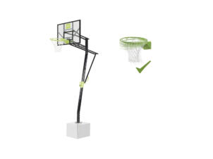 Exit Toys Galaxy panneau de basket pour fixation au sol et cercle dunk vert/noir
