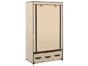 Garde-robe 87x49x159 cm crème