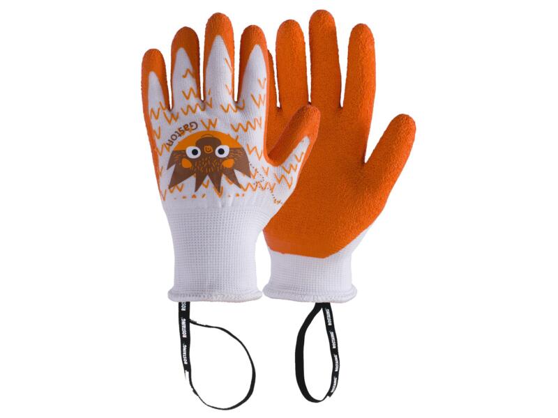 Gaston gants de jardinage pour enfants 6/8 ans hérisson polyamide orange