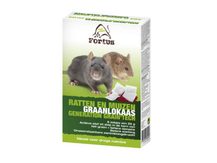 Fortus Generation Grain Tech korrels tegen ratten en muizen 6x25 g 1