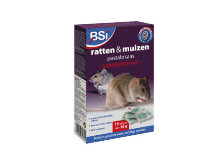 BSI Generation grain'tech pastalokaas tegen ratten en muizen 150g 1