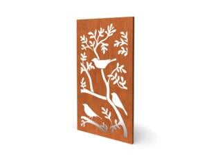 Geroba Gerofence Birdy écran de jardin 180x100 cm acier corten rouille