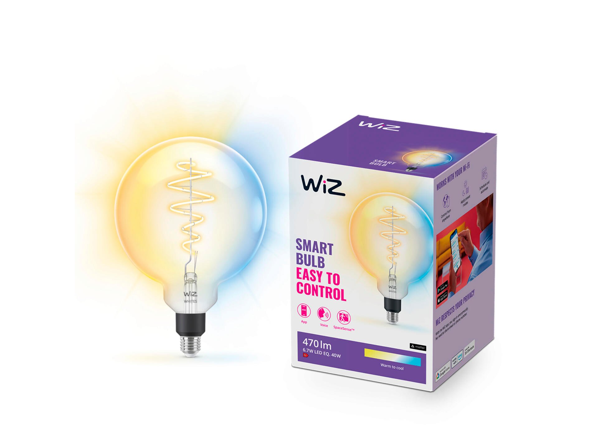 Giant LED bollamp filament E27 40W