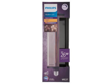Philips Giant Modern Smoky crystal LED lamp E27 6,5W warm wit dimbaar 1
