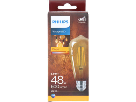 Philips Giant Vintage LED Edisonlamp filament E27 5,5W dimbaar gold 1