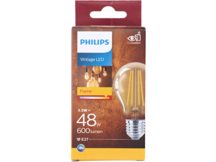 Philips Giant Vintage ampoule LED poire filament E27 5,5W dimmable gold 1
